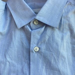 NWT & box. Mens pale blue size small dress shirt.